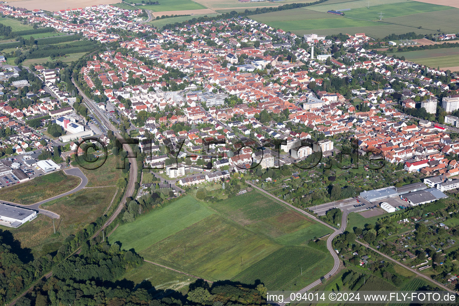 Kandel dans le département Rhénanie-Palatinat, Allemagne d'en haut