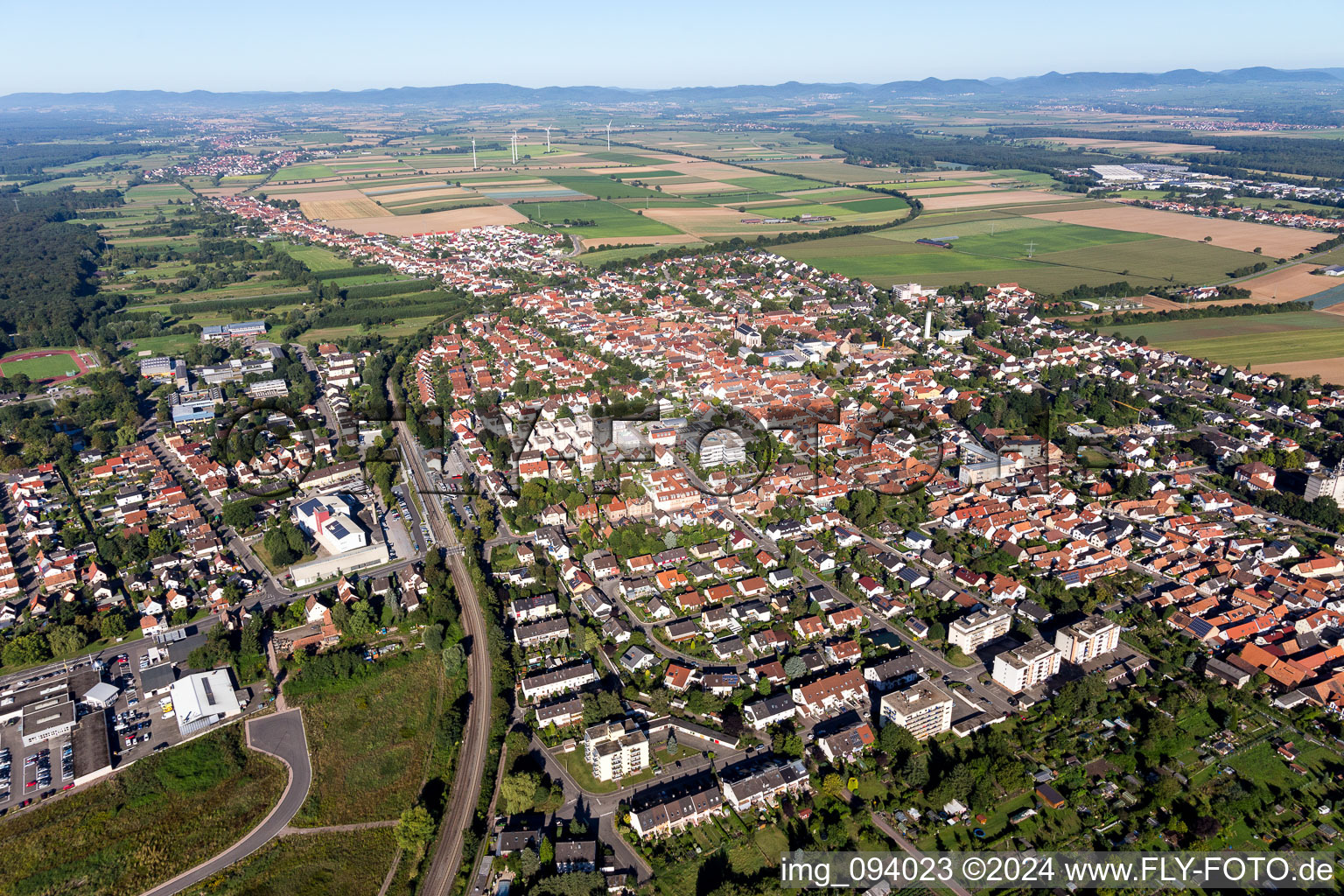 Image drone de Kandel dans le département Rhénanie-Palatinat, Allemagne