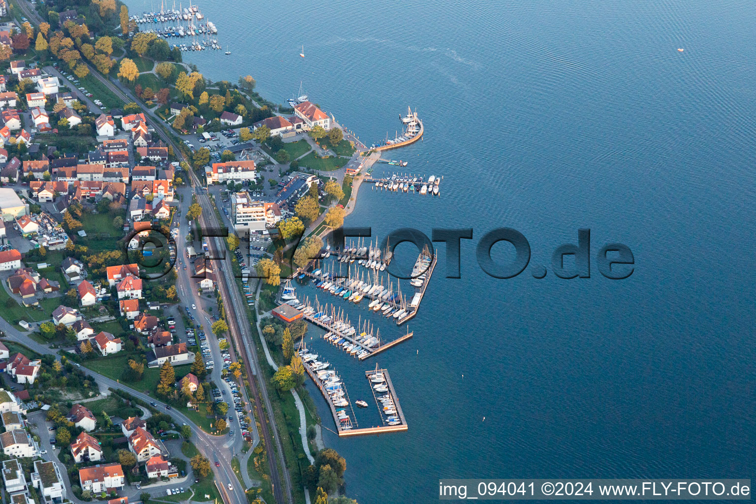 Vue oblique de Quartier Ludwigshafen in Bodman-Ludwigshafen dans le département Bade-Wurtemberg, Allemagne