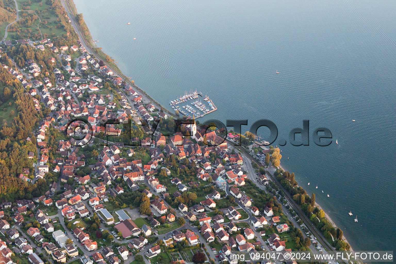 Vue aérienne de Sipplingen dans le département Bade-Wurtemberg, Allemagne