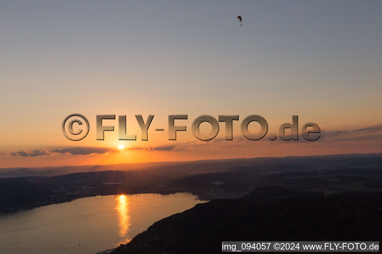 Sipplingen dans le département Bade-Wurtemberg, Allemagne vue d'en haut