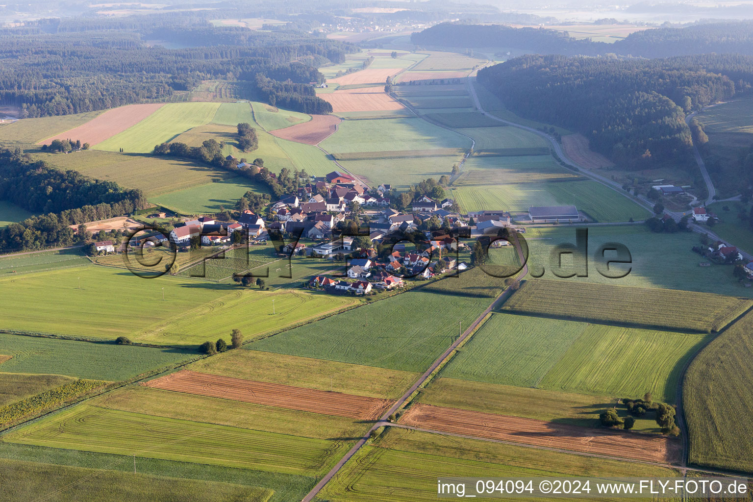 Vue aérienne de Du sud à le quartier Otterswang in Pfullendorf dans le département Bade-Wurtemberg, Allemagne