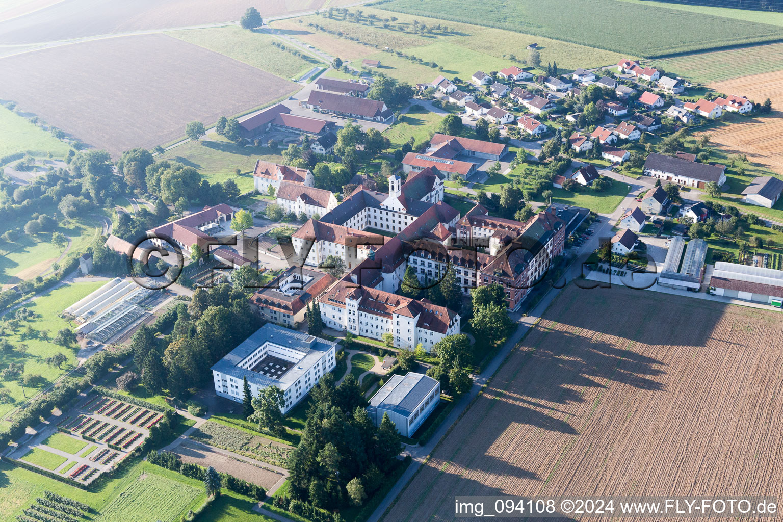 Photographie aérienne de Monastère de Siessen à Bad Saulgau dans le département Bade-Wurtemberg, Allemagne