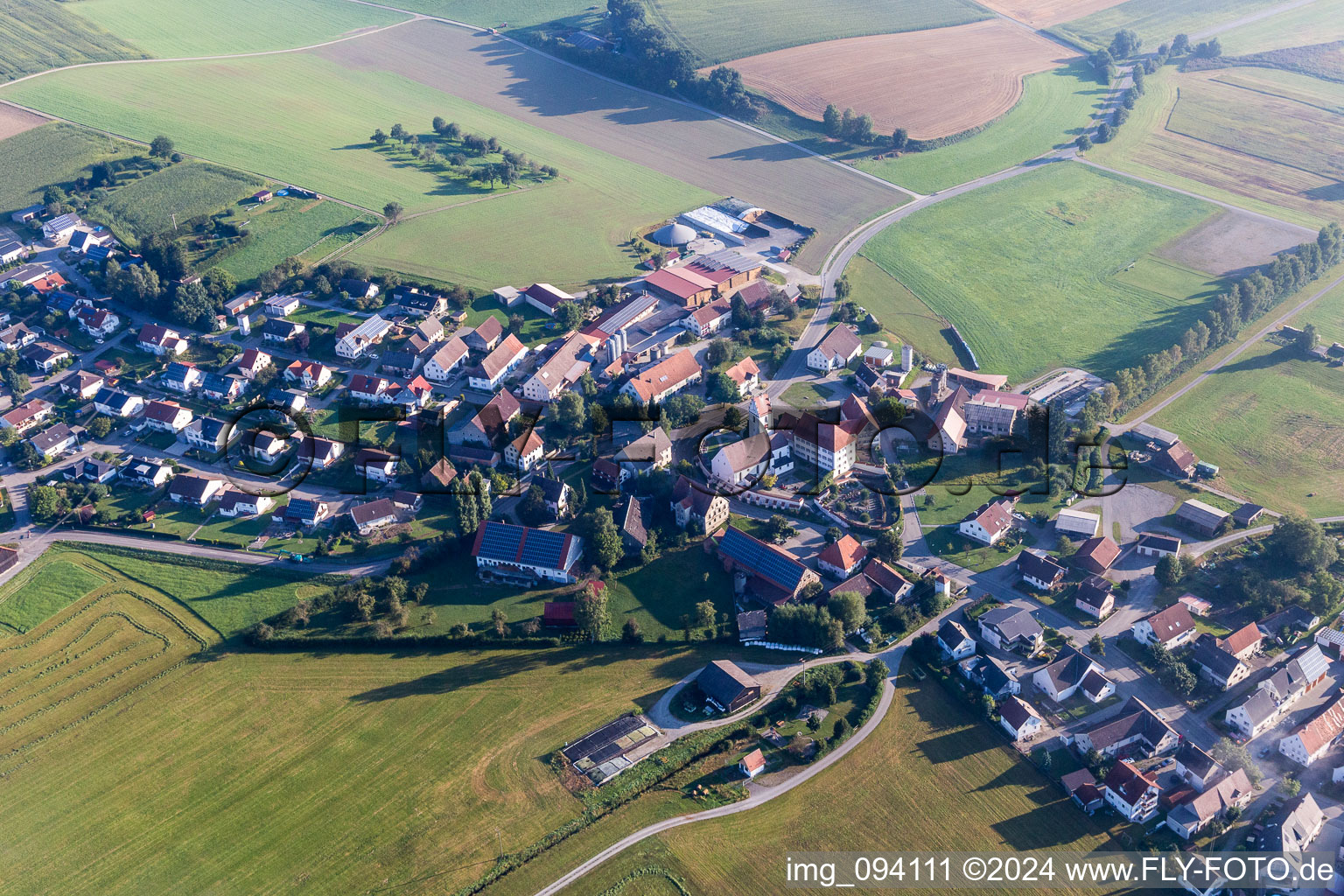 Vue aérienne de Quartier Moosheim in Bad Saulgau dans le département Bade-Wurtemberg, Allemagne