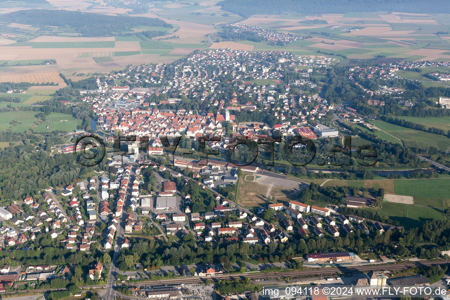 Photographie aérienne de Riedlingen dans le département Bade-Wurtemberg, Allemagne