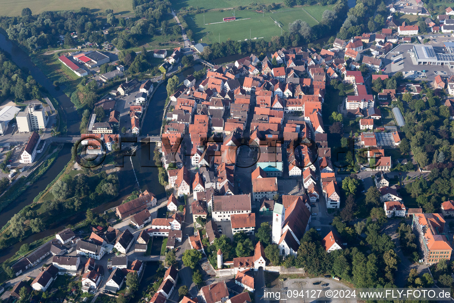 Riedlingen dans le département Bade-Wurtemberg, Allemagne d'en haut