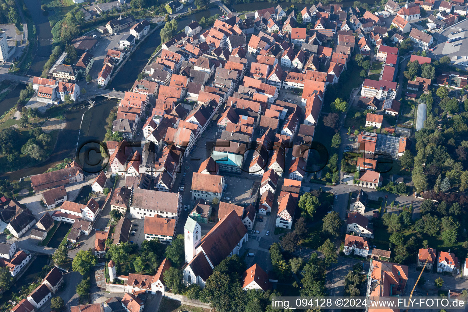 Riedlingen dans le département Bade-Wurtemberg, Allemagne hors des airs