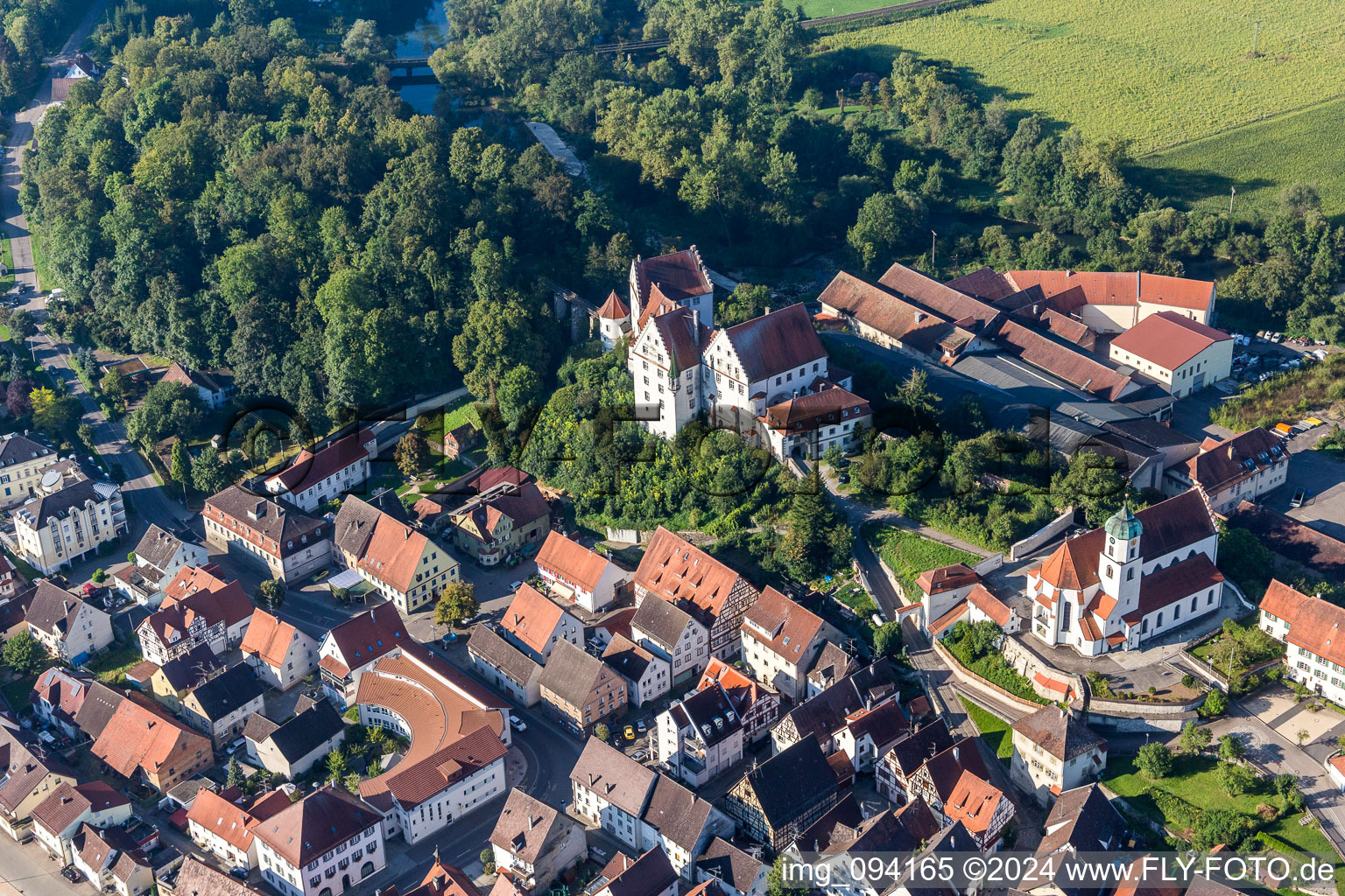 Vue oblique de Verrouiller Scheer à Scheer dans le département Bade-Wurtemberg, Allemagne