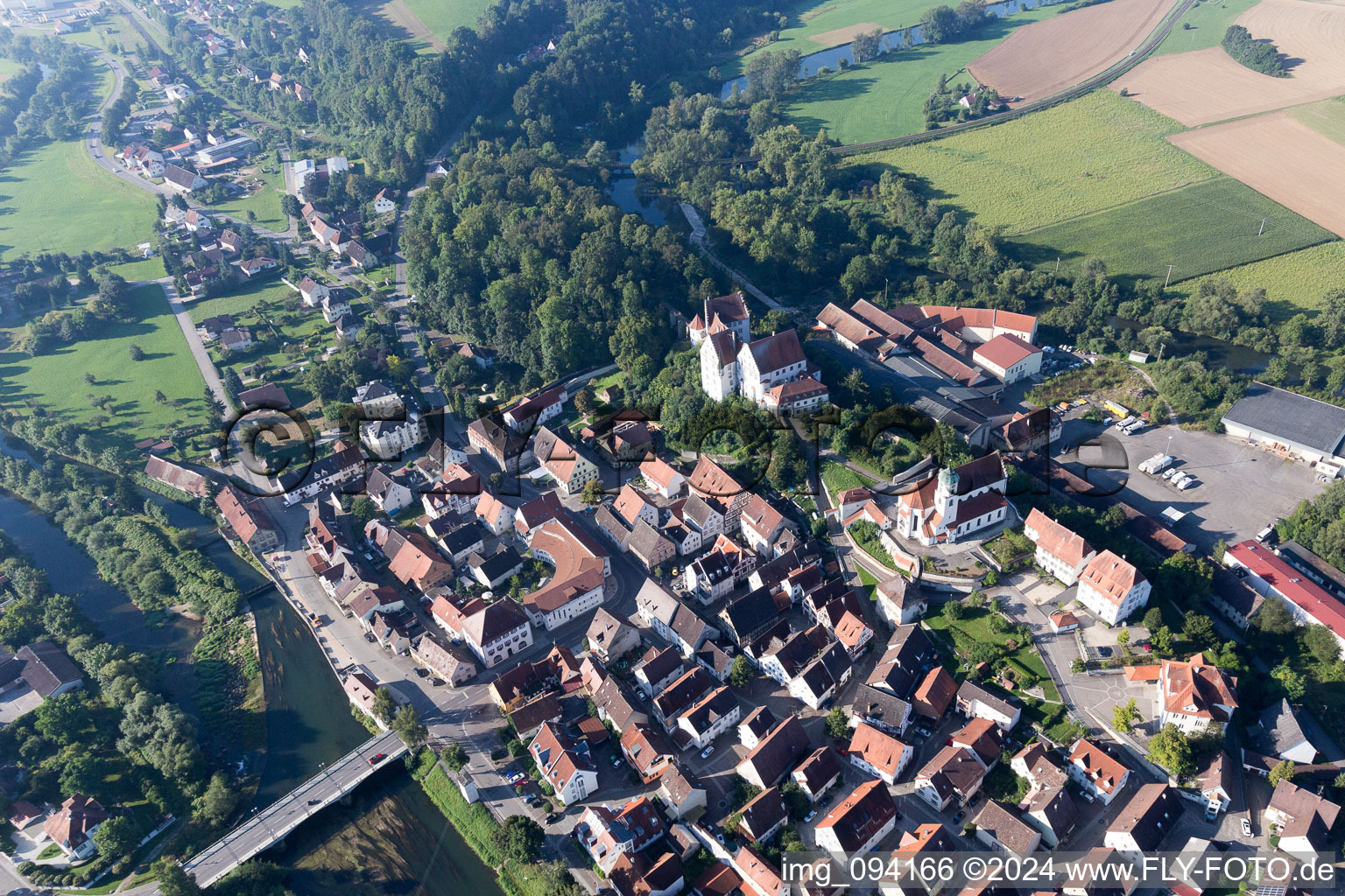 Photographie aérienne de Scheer dans le département Bade-Wurtemberg, Allemagne