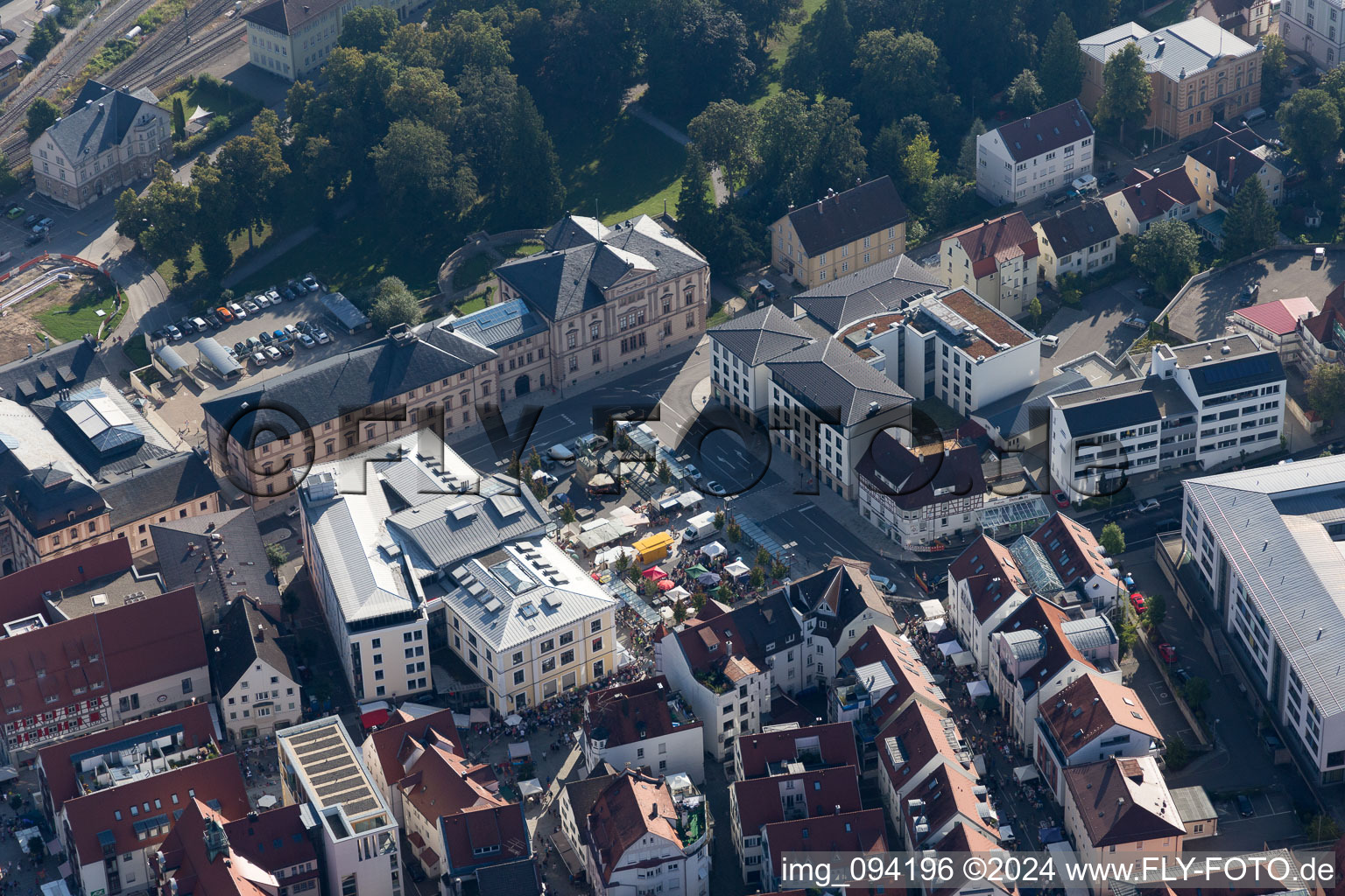 Enregistrement par drone de Sigmaringen dans le département Bade-Wurtemberg, Allemagne