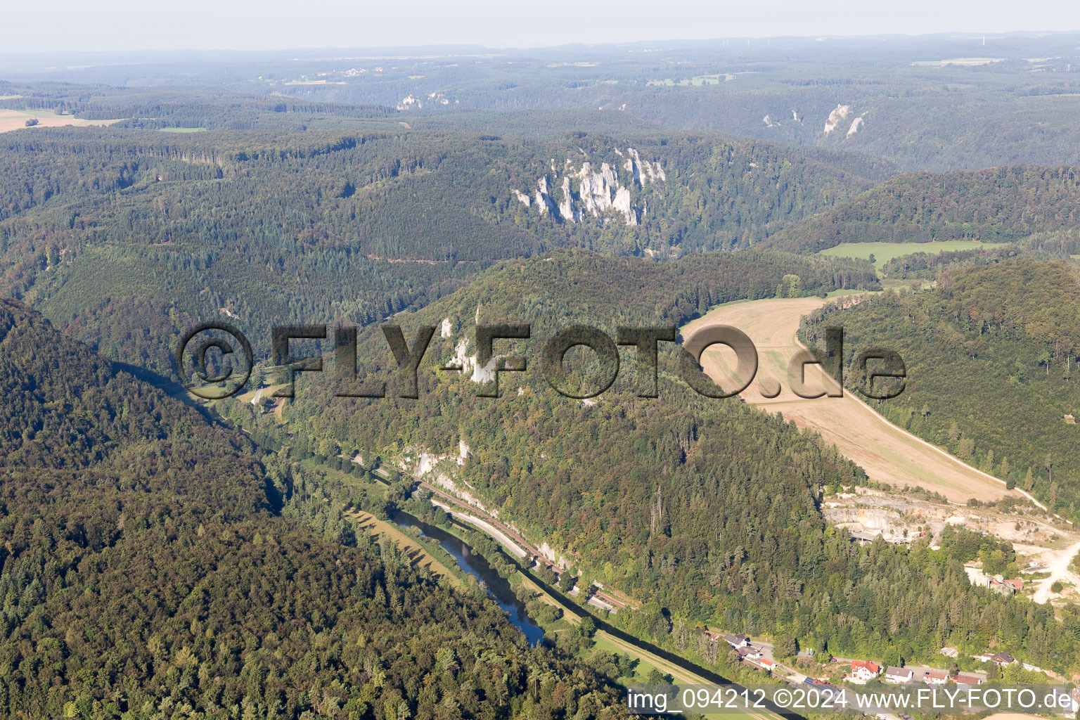 Vue aérienne de Thiergarten dans le département Bade-Wurtemberg, Allemagne