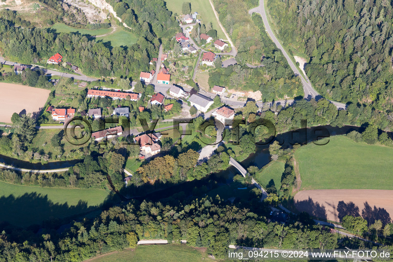 Vue oblique de Thiergarten dans le département Bade-Wurtemberg, Allemagne