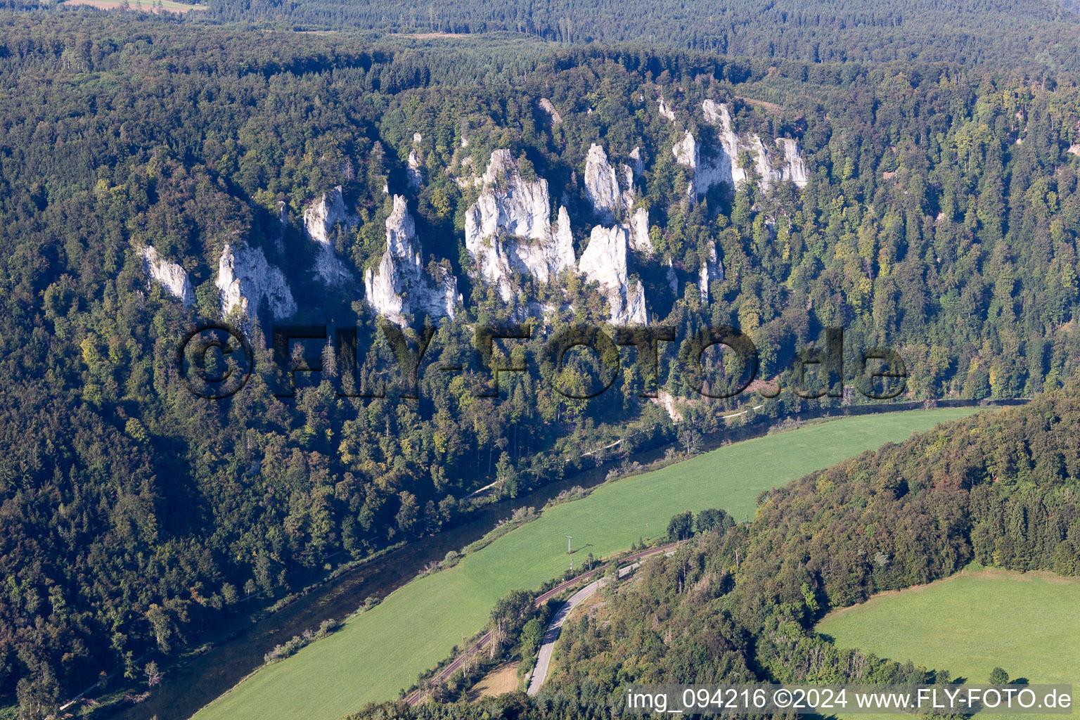 Thiergarten dans le département Bade-Wurtemberg, Allemagne d'en haut