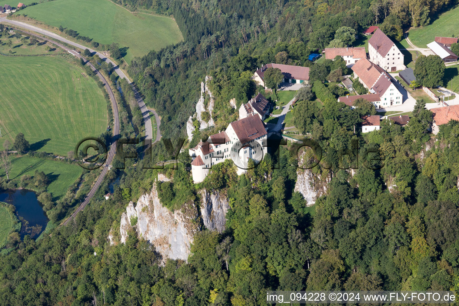 Photographie aérienne de Beuron dans le département Bade-Wurtemberg, Allemagne