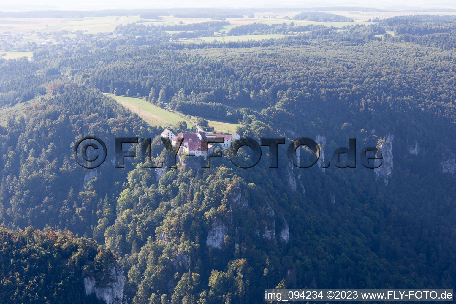 Beuron dans le département Bade-Wurtemberg, Allemagne vue d'en haut