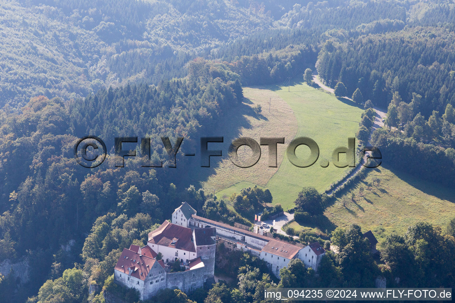 Beuron dans le département Bade-Wurtemberg, Allemagne depuis l'avion