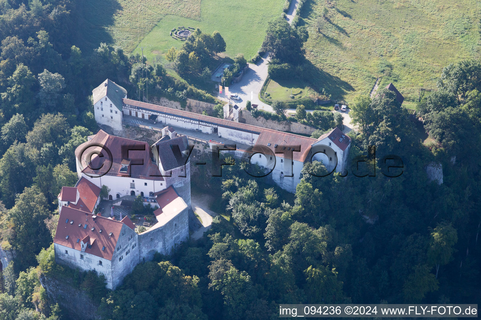 Vue d'oiseau de Beuron dans le département Bade-Wurtemberg, Allemagne