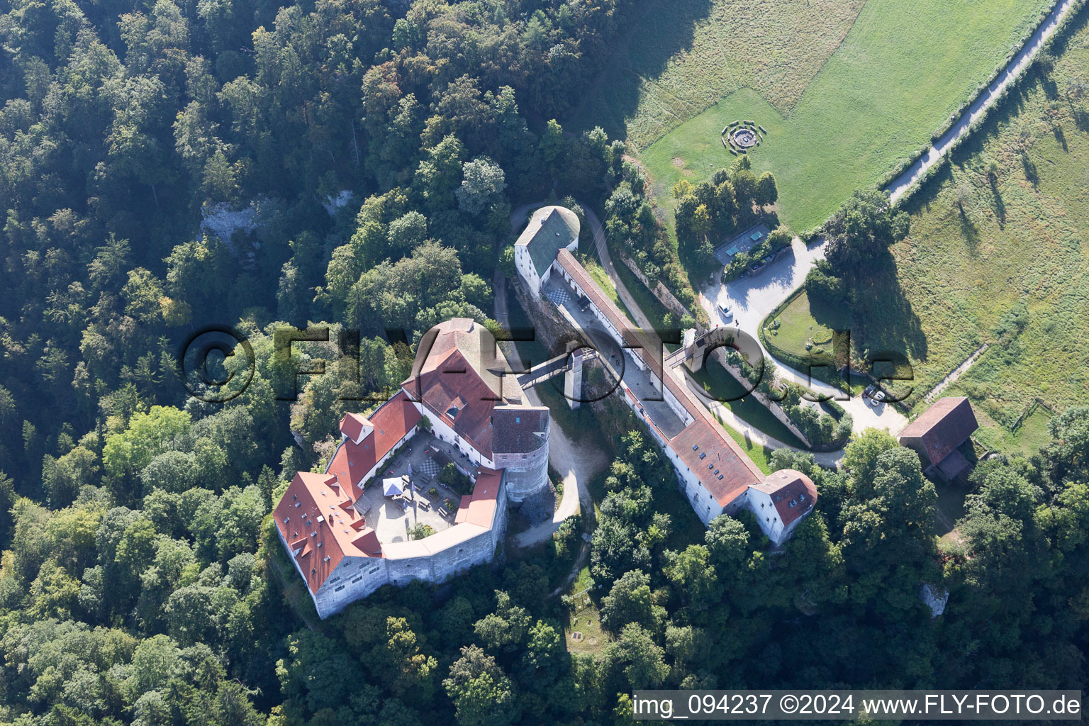 Beuron dans le département Bade-Wurtemberg, Allemagne vue du ciel