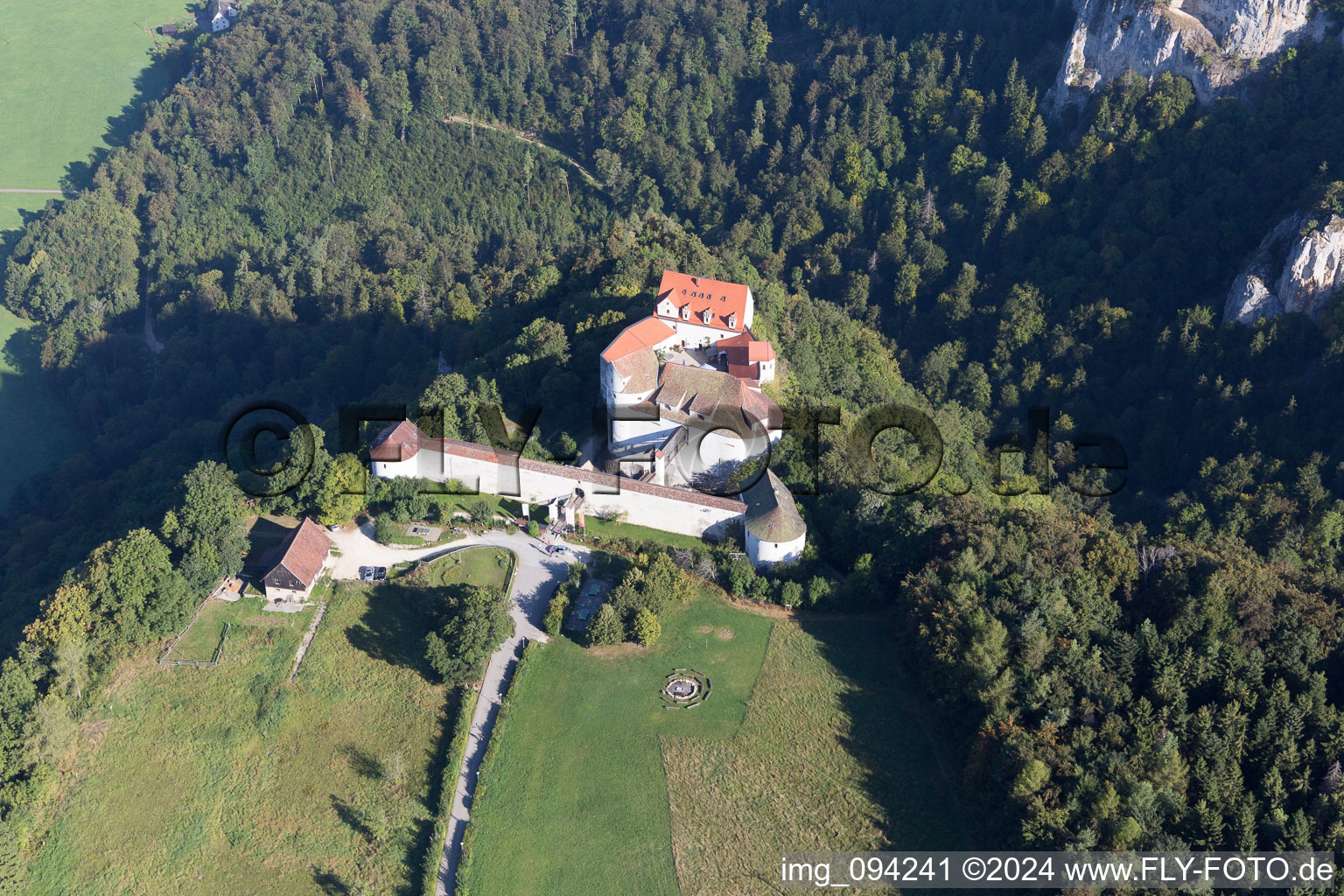 Enregistrement par drone de Beuron dans le département Bade-Wurtemberg, Allemagne