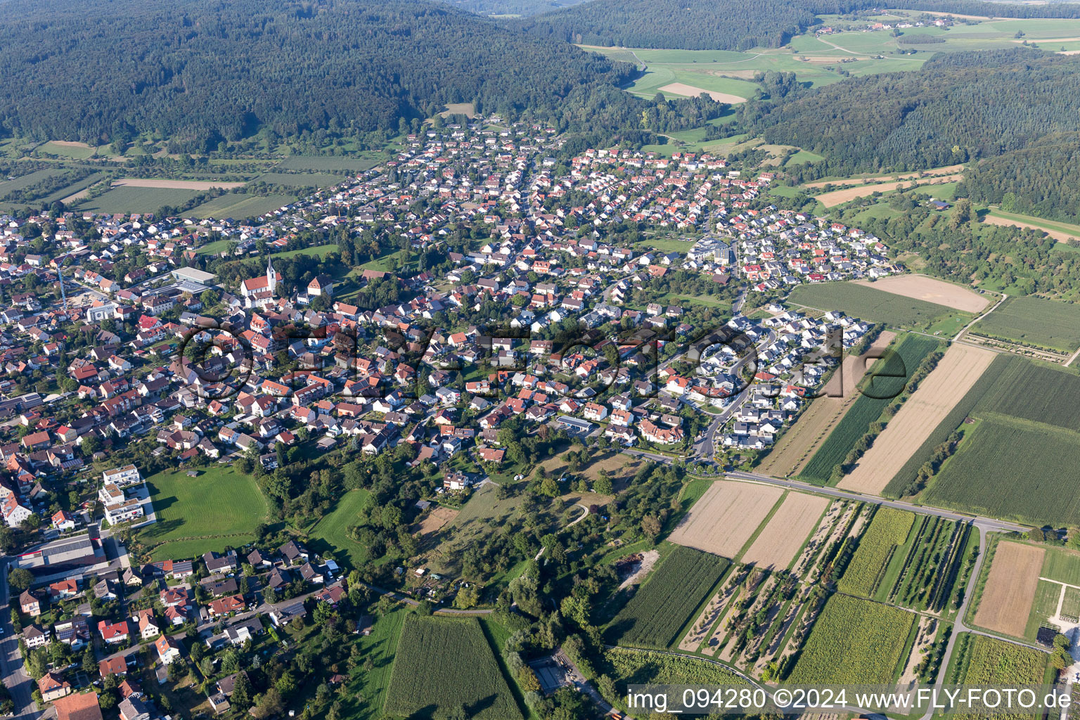 Steißlingen dans le département Bade-Wurtemberg, Allemagne d'en haut