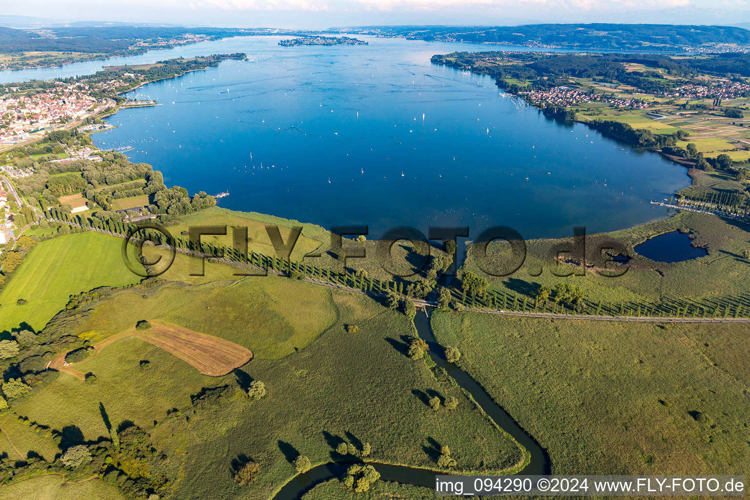 Vue aérienne de Moos (Bodensee) dans le département Bade-Wurtemberg, Allemagne