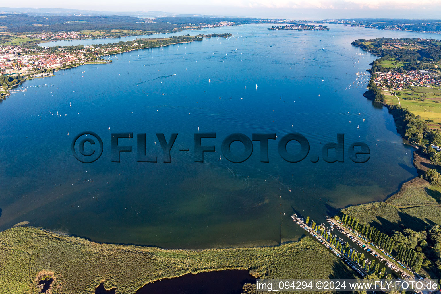 Vue aérienne de Moos (Bodensee) dans le département Bade-Wurtemberg, Allemagne