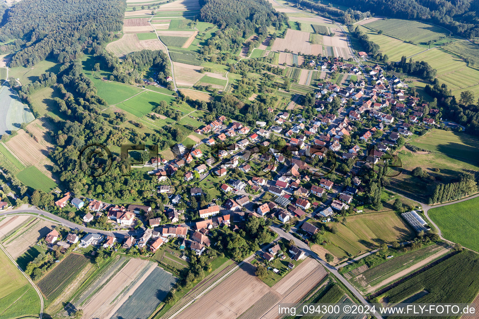 Vue aérienne de Quartier Weiler in Moos dans le département Bade-Wurtemberg, Allemagne