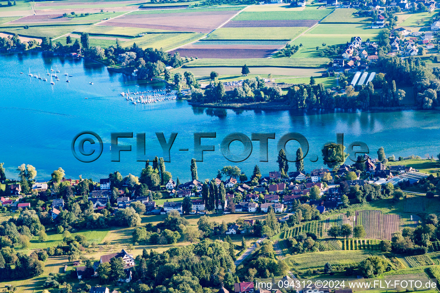 Photographie aérienne de Öhningen dans le département Bade-Wurtemberg, Allemagne