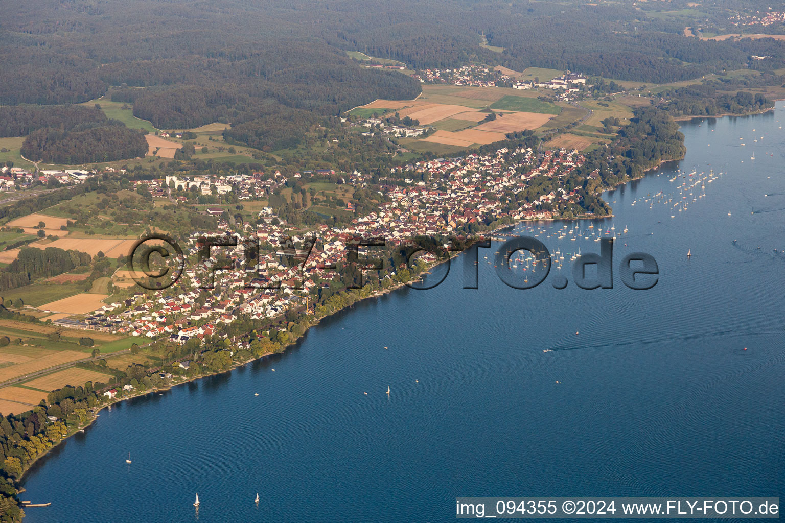 Vue aérienne de Allensbach dans le département Bade-Wurtemberg, Allemagne