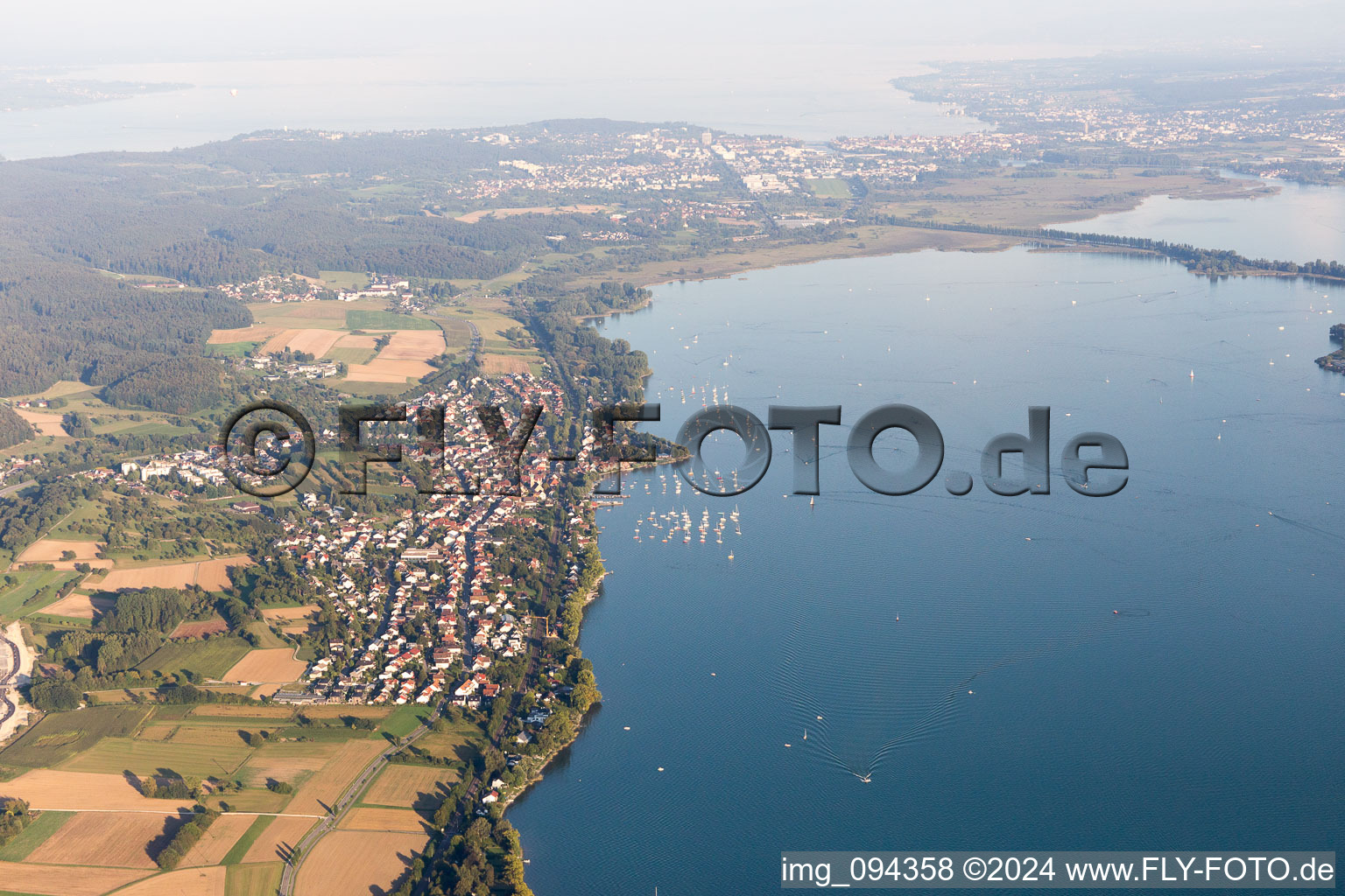 Vue aérienne de Allensbach dans le département Bade-Wurtemberg, Allemagne