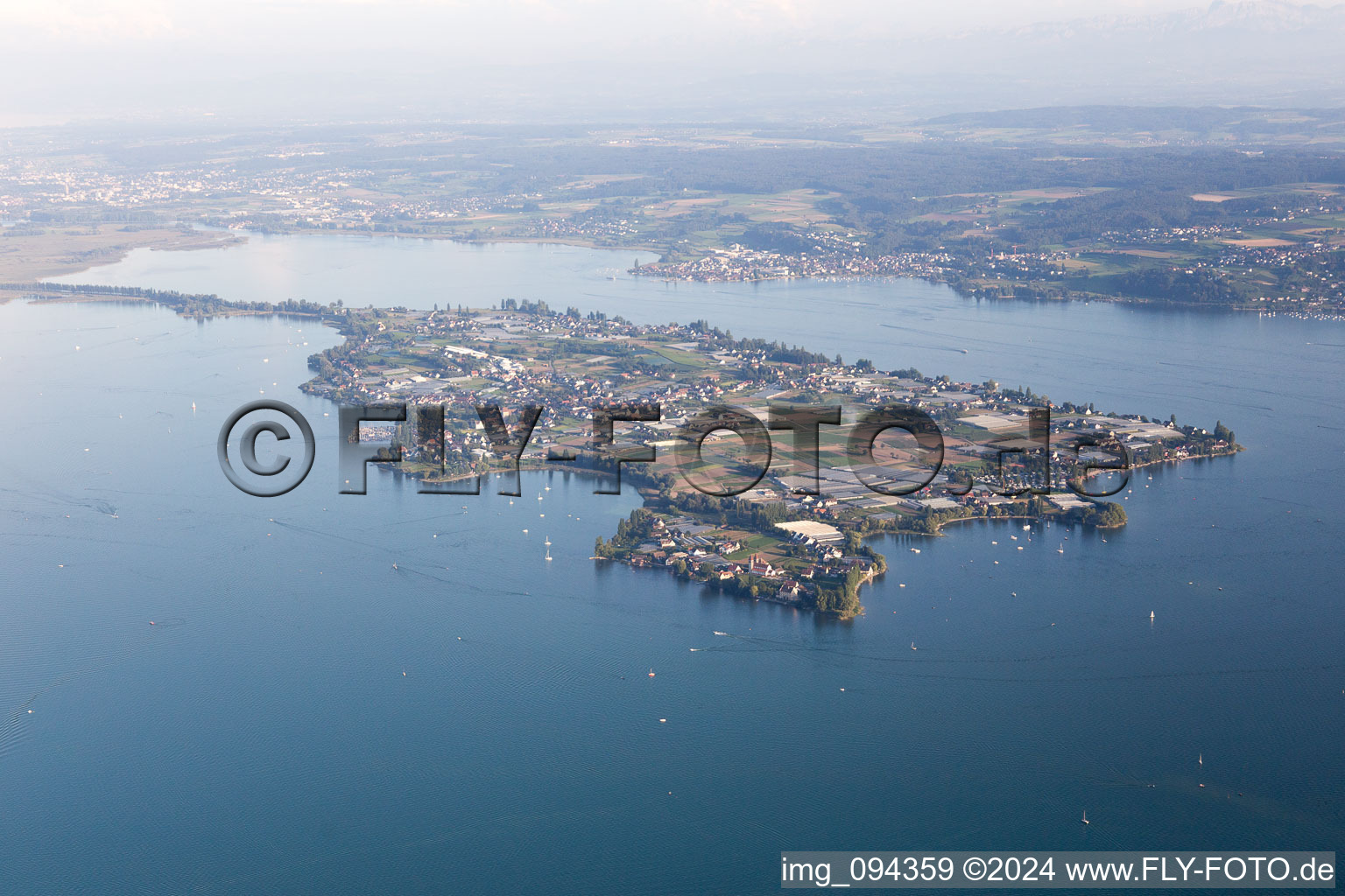 Photographie aérienne de Reichenau dans le département Bade-Wurtemberg, Allemagne