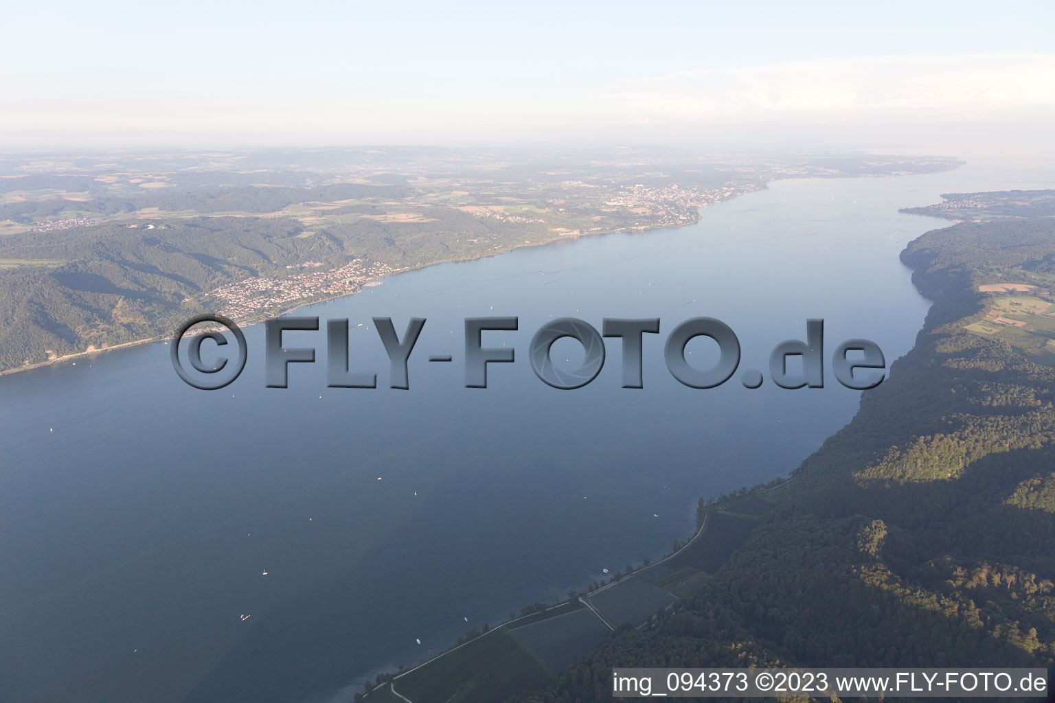 Enregistrement par drone de Sipplingen dans le département Bade-Wurtemberg, Allemagne