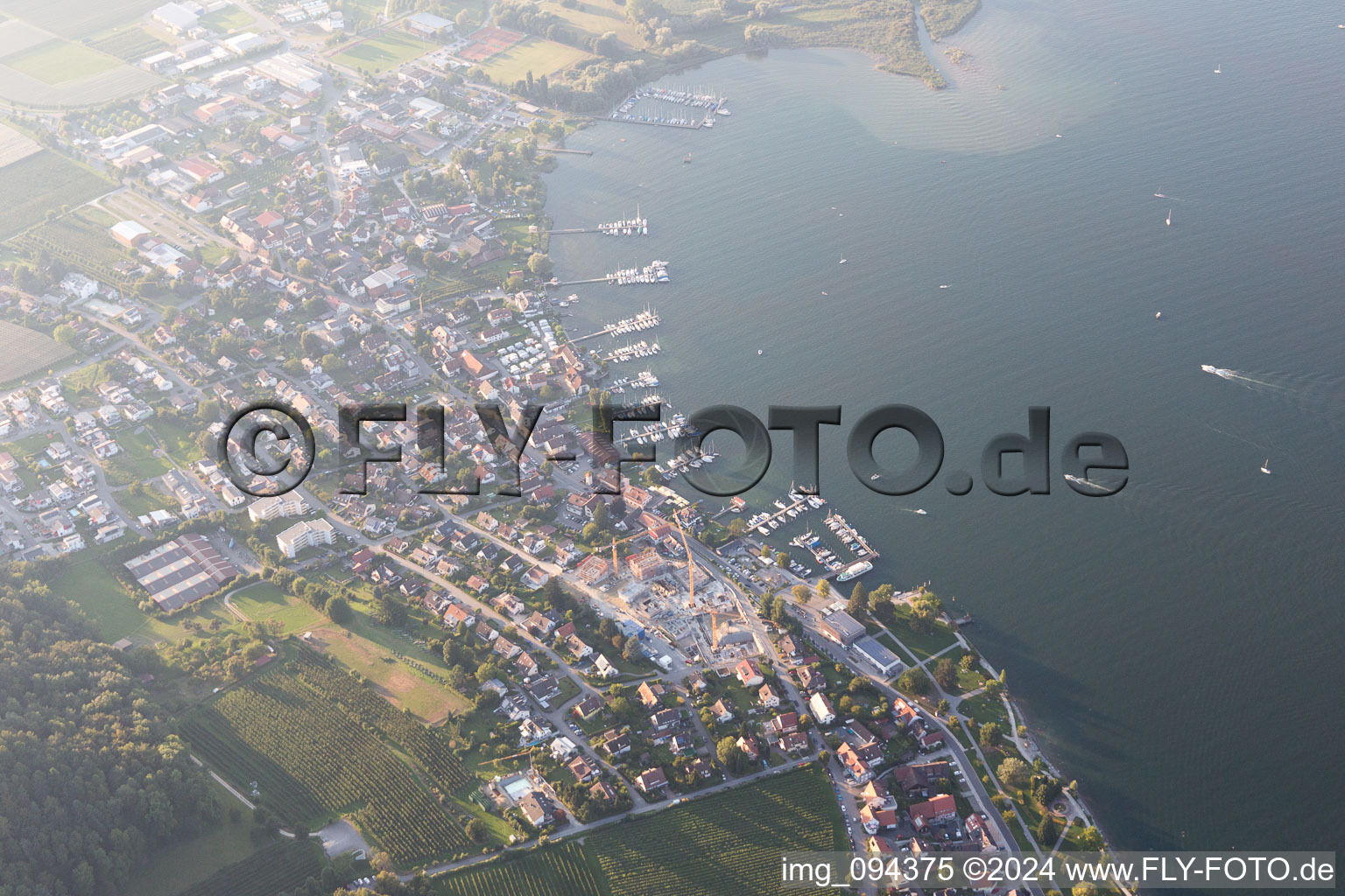 Vue aérienne de Quartier Bodman in Bodman-Ludwigshafen dans le département Bade-Wurtemberg, Allemagne