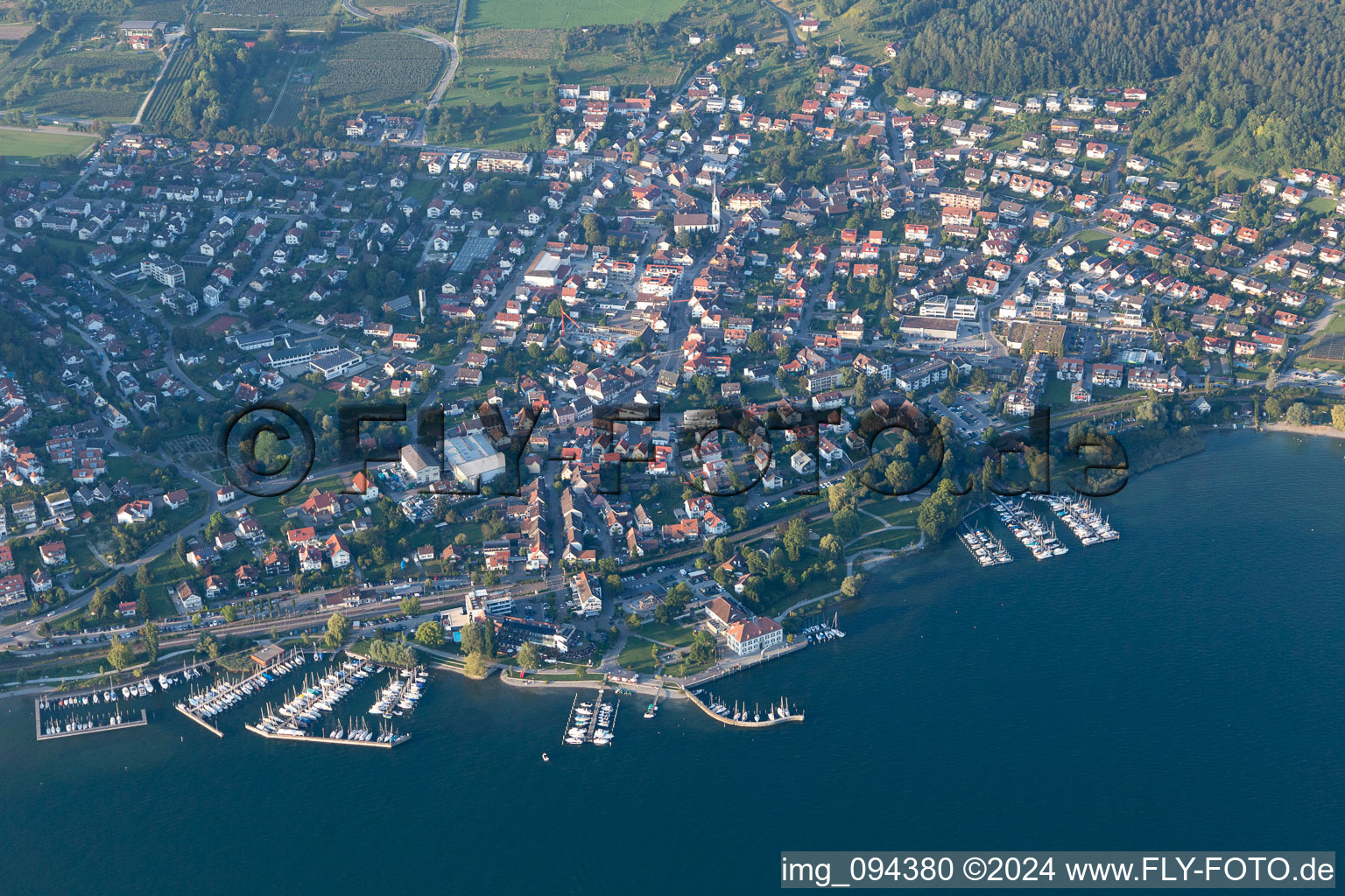 Quartier Ludwigshafen in Bodman-Ludwigshafen dans le département Bade-Wurtemberg, Allemagne vue d'en haut