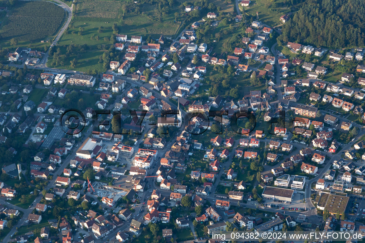 Quartier Ludwigshafen in Bodman-Ludwigshafen dans le département Bade-Wurtemberg, Allemagne depuis l'avion