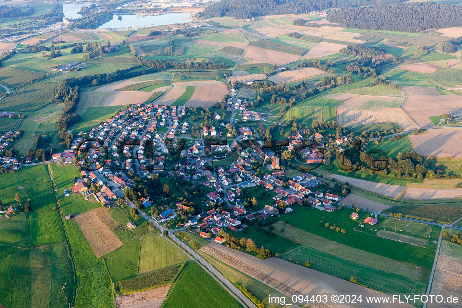 Vue aérienne de Quartier Aach-Linz in Pfullendorf dans le département Bade-Wurtemberg, Allemagne