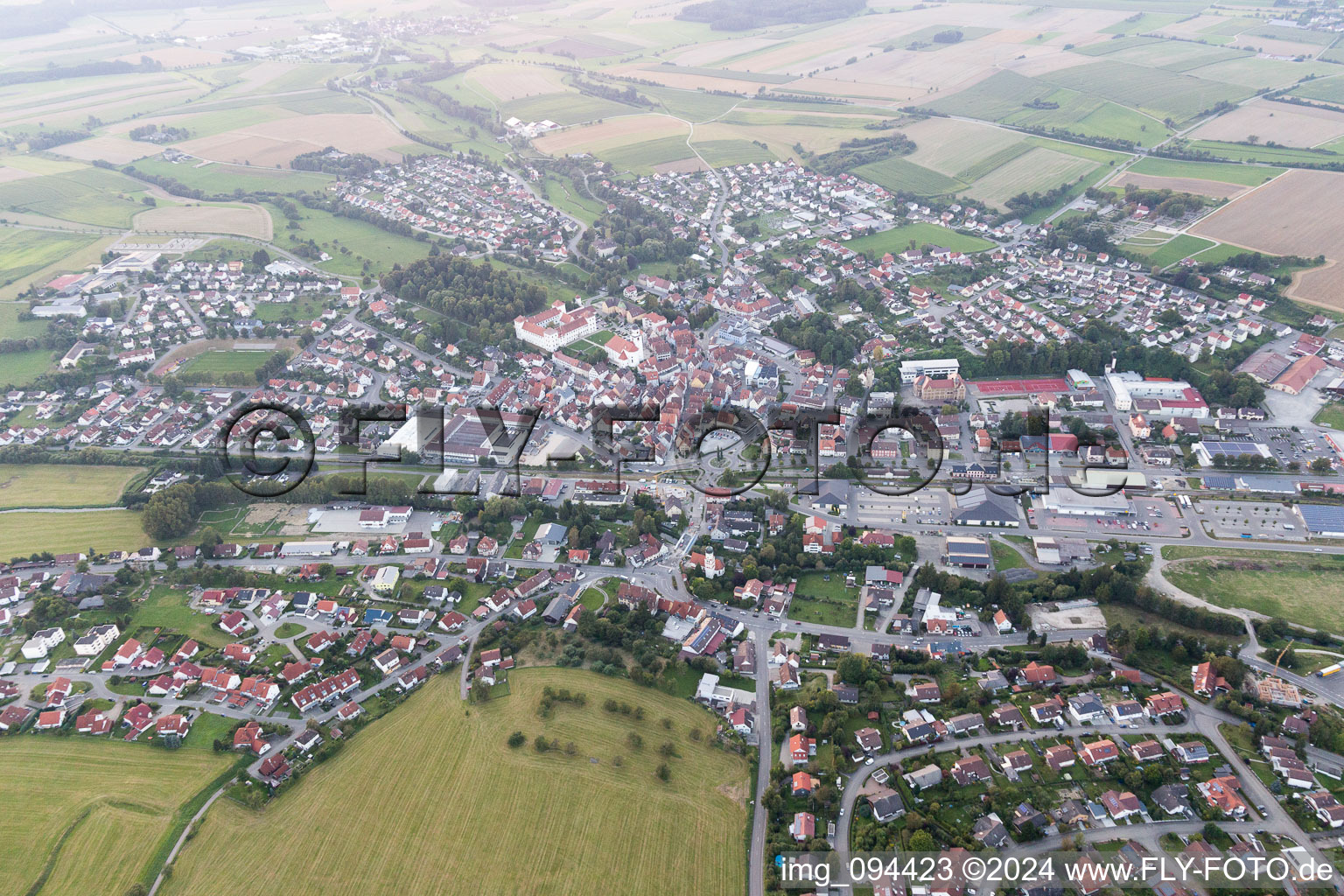 Photographie aérienne de Meßkirch dans le département Bade-Wurtemberg, Allemagne