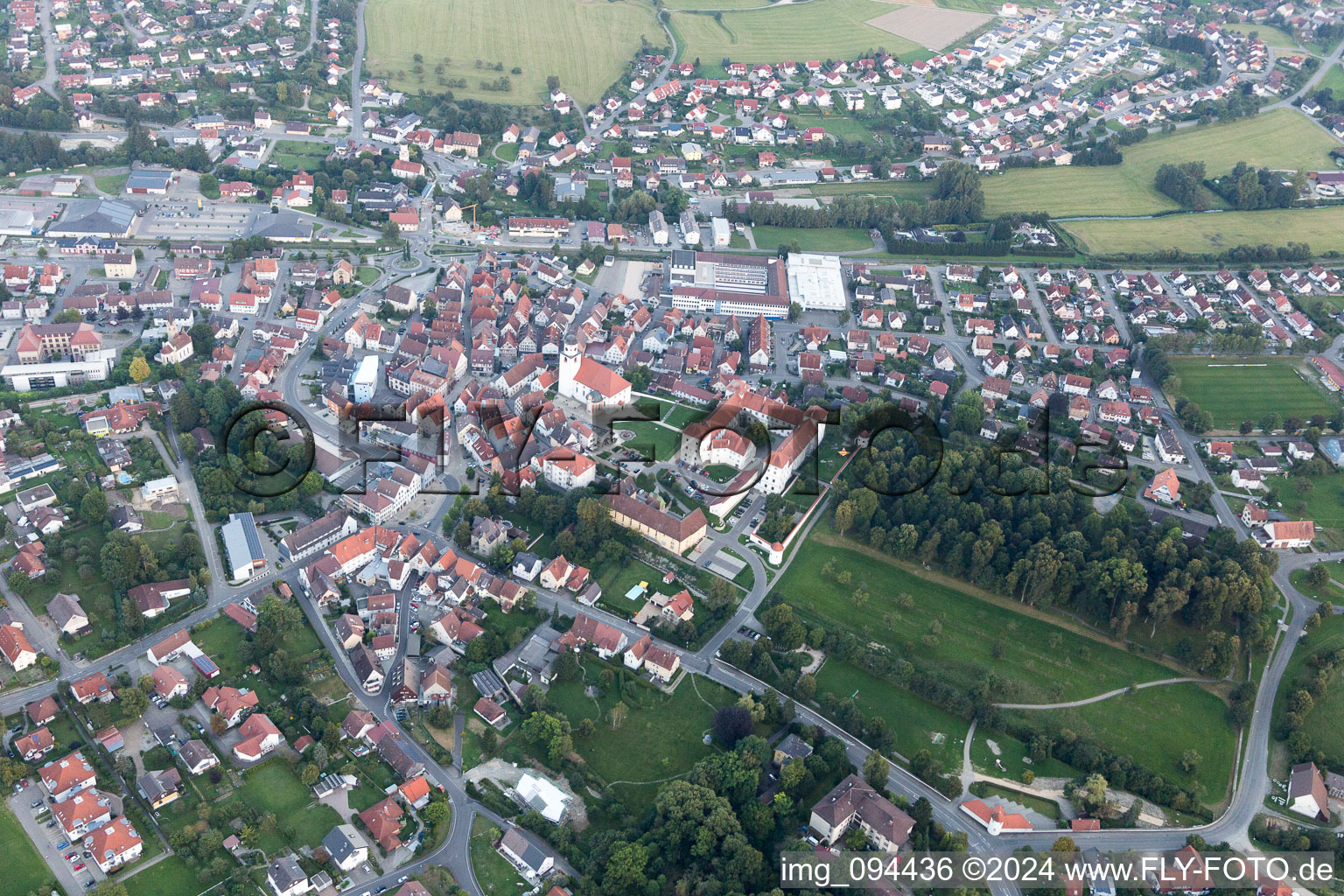 Meßkirch dans le département Bade-Wurtemberg, Allemagne vue d'en haut