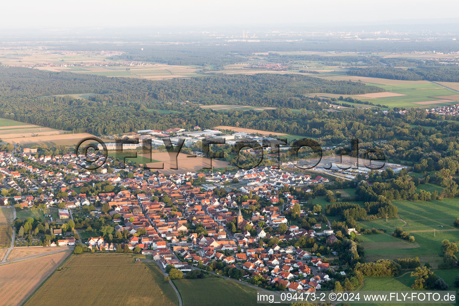 Photographie aérienne de Rohrbach dans le département Rhénanie-Palatinat, Allemagne