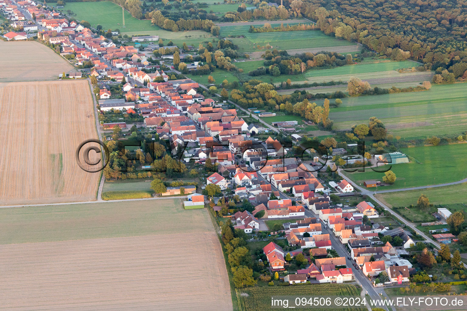 Sarrestr à Kandel dans le département Rhénanie-Palatinat, Allemagne d'en haut