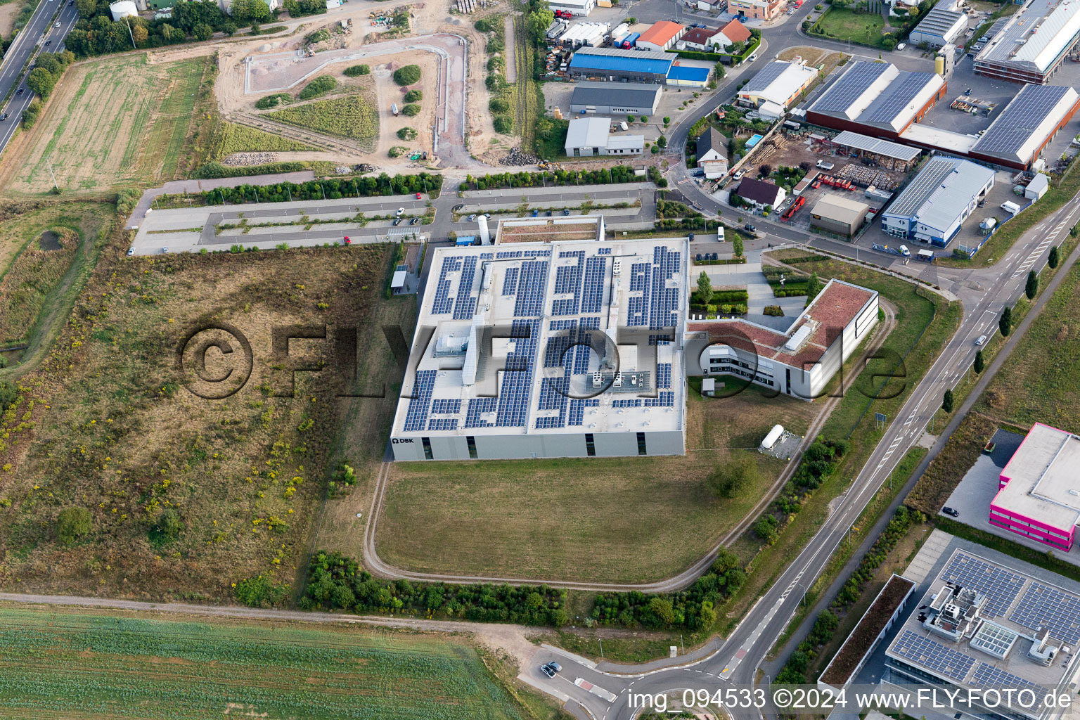 Rülzheim dans le département Rhénanie-Palatinat, Allemagne d'en haut