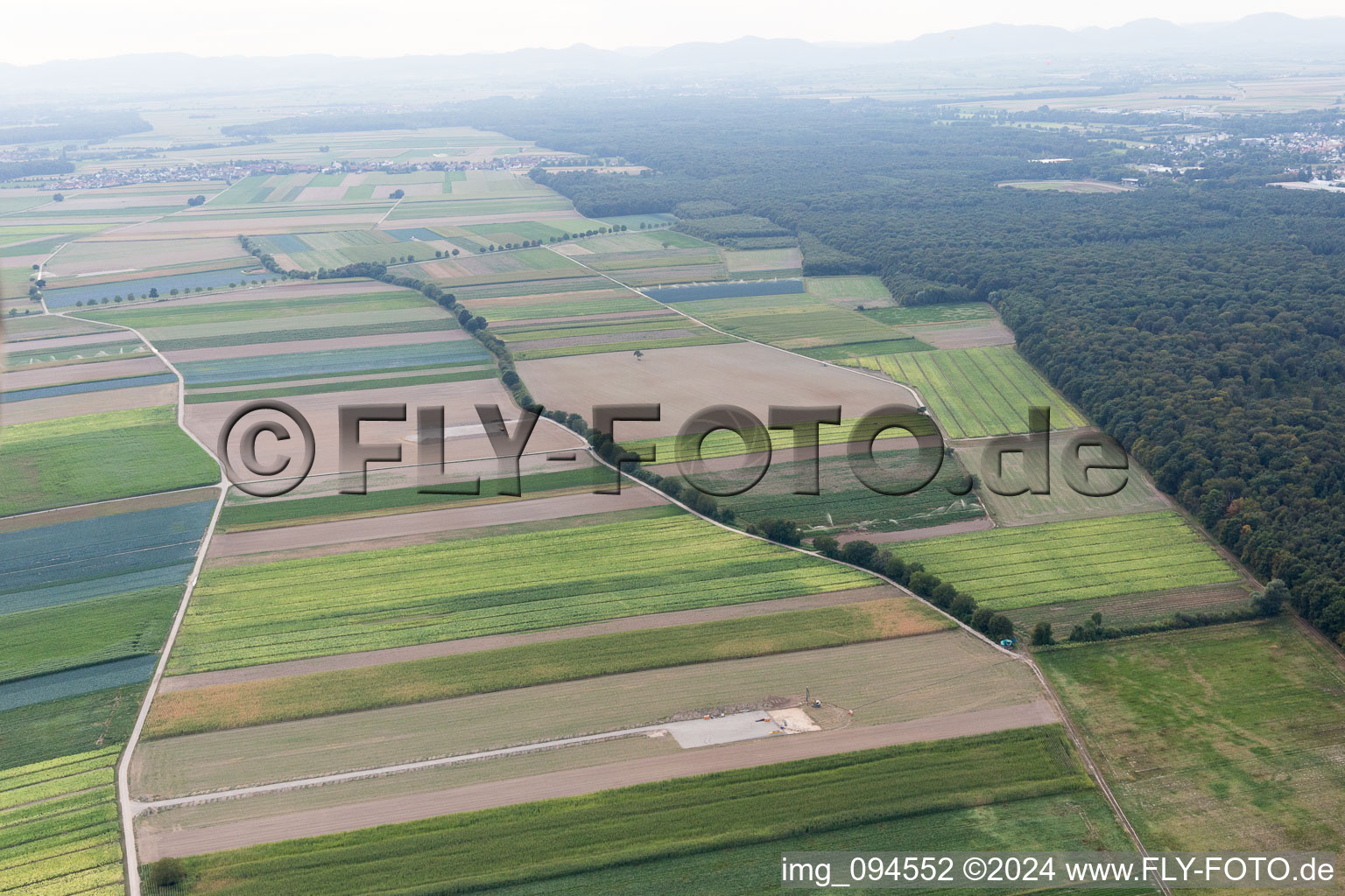 Photographie aérienne de Chantier de construction à Hatzenbühl dans le département Rhénanie-Palatinat, Allemagne