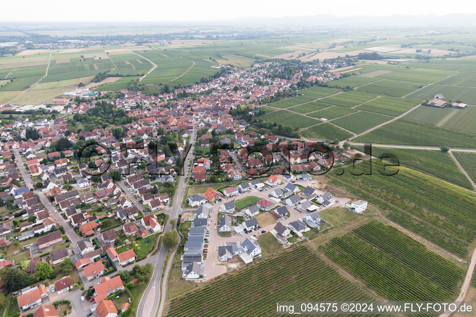 Photographie aérienne de Insheim dans le département Rhénanie-Palatinat, Allemagne