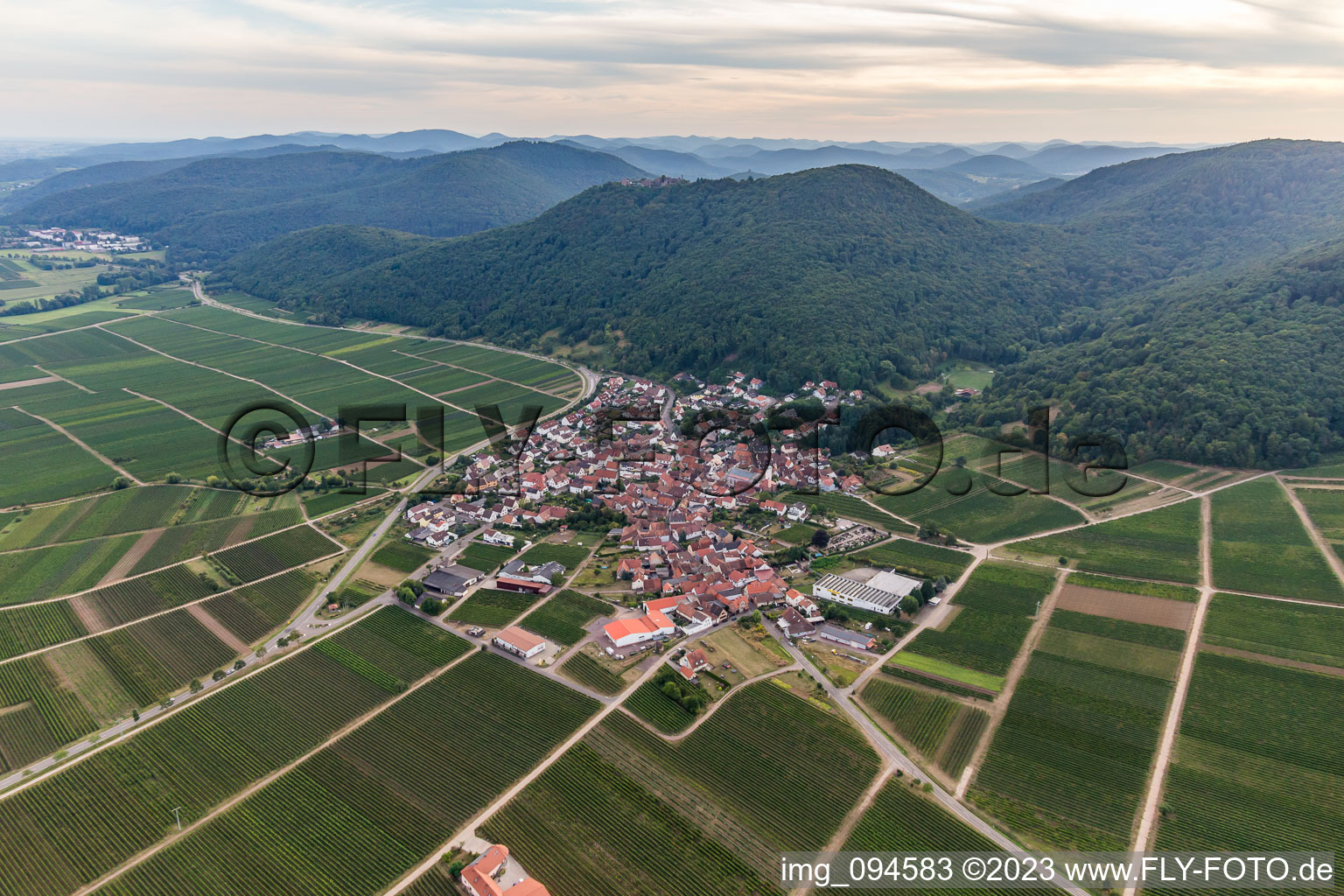 Eschbach dans le département Rhénanie-Palatinat, Allemagne vue du ciel