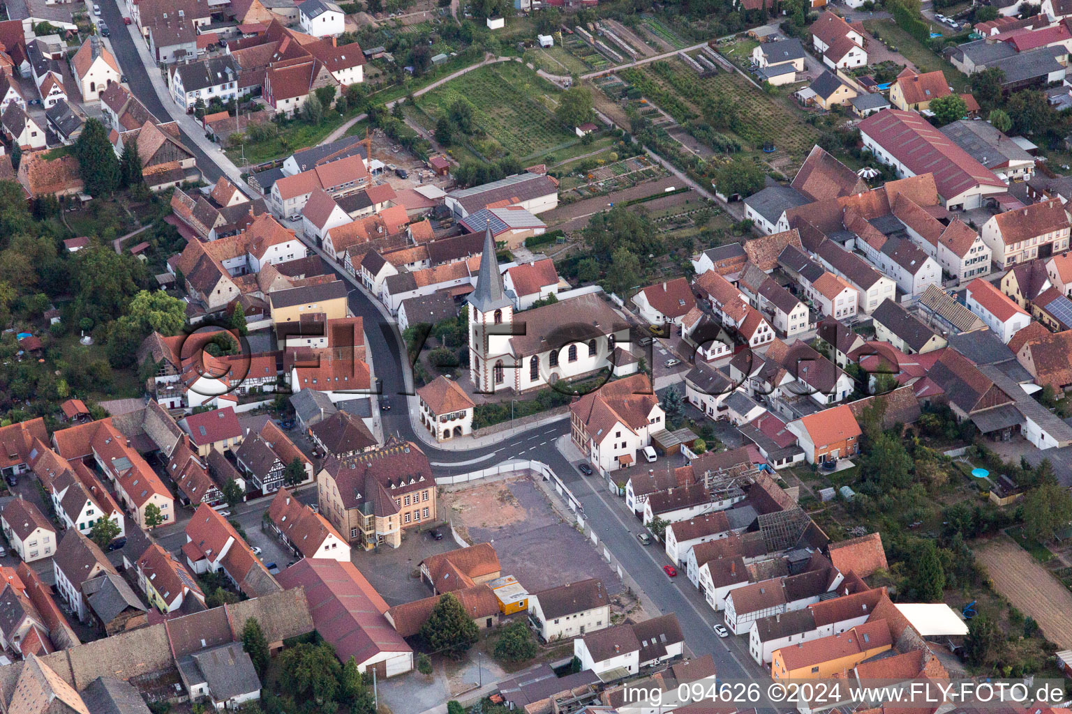 Quartier Ottersheim in Ottersheim bei Landau dans le département Rhénanie-Palatinat, Allemagne d'un drone