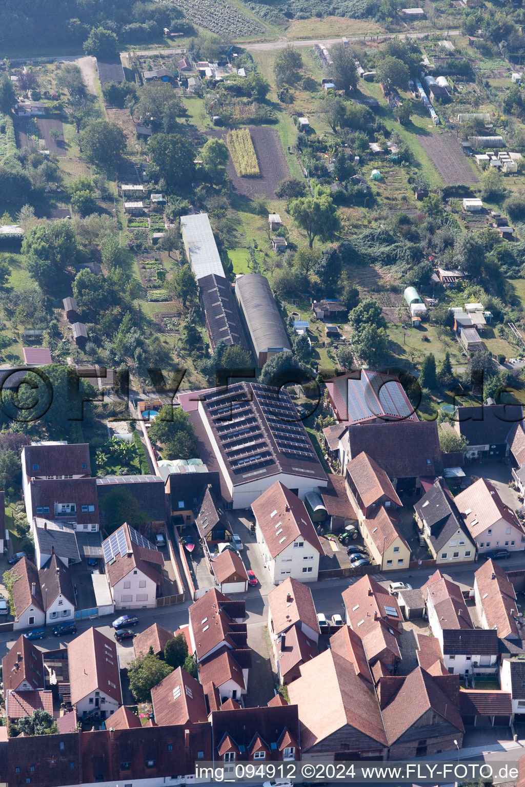 Kandel dans le département Rhénanie-Palatinat, Allemagne vue d'en haut