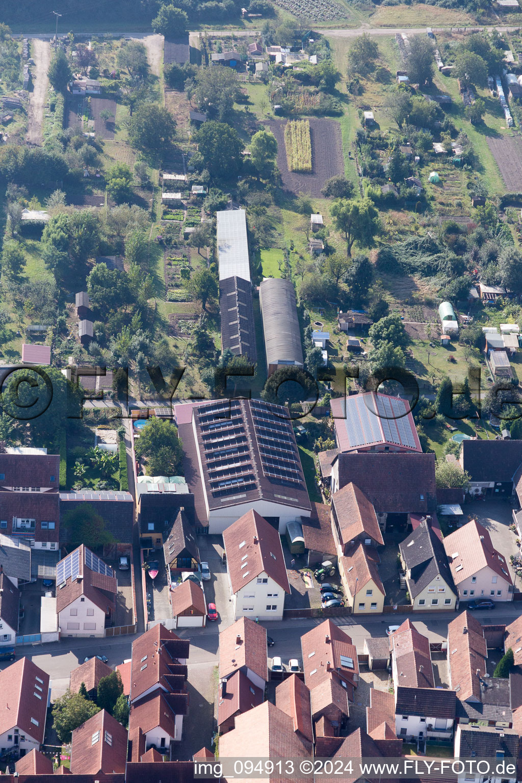 Kandel dans le département Rhénanie-Palatinat, Allemagne depuis l'avion