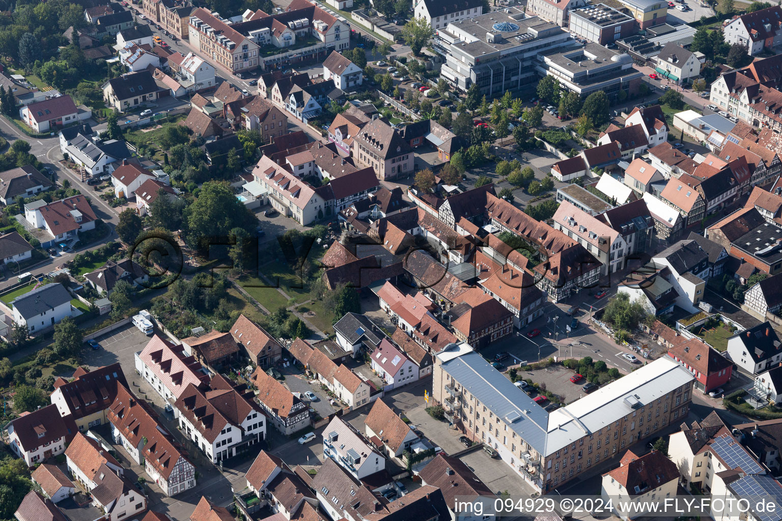 Kandel dans le département Rhénanie-Palatinat, Allemagne vue du ciel