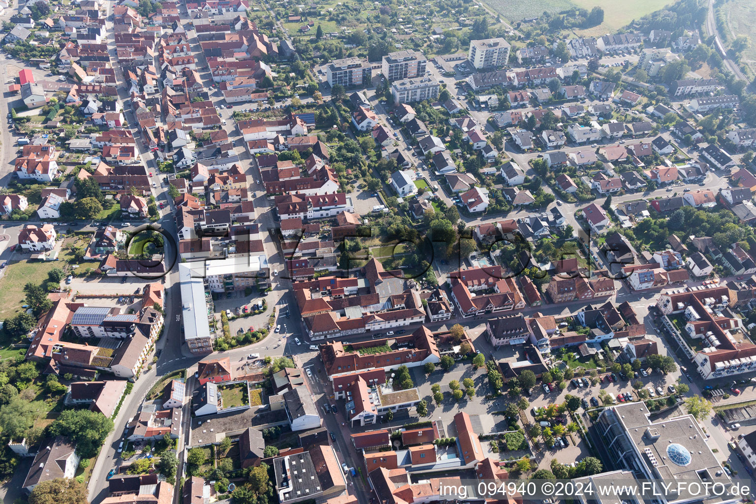 Kandel dans le département Rhénanie-Palatinat, Allemagne vue d'en haut