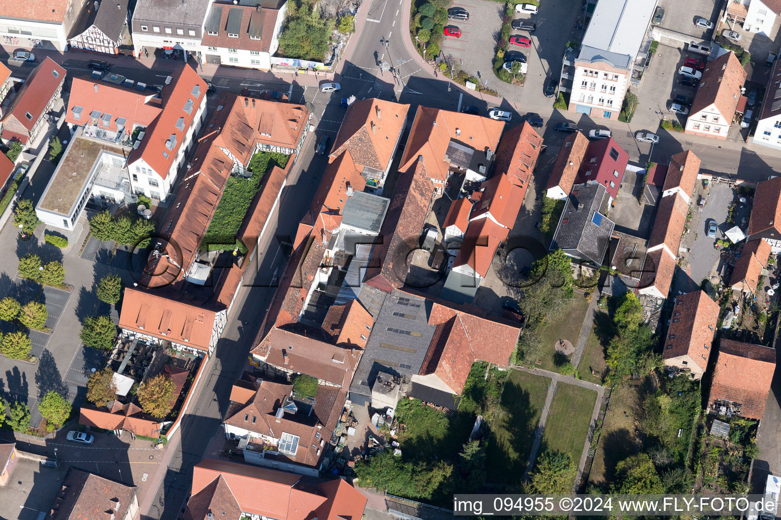 Kandel dans le département Rhénanie-Palatinat, Allemagne depuis l'avion